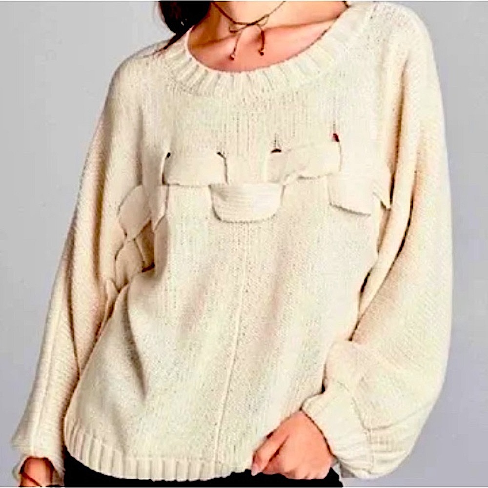 Wow Couture Woven Sweater